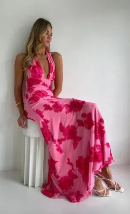 NEW ROMANTICS – BECCA MAXI DRESS – ROSA FLEUR- SIZE 10 for rent on The Volte - image 12