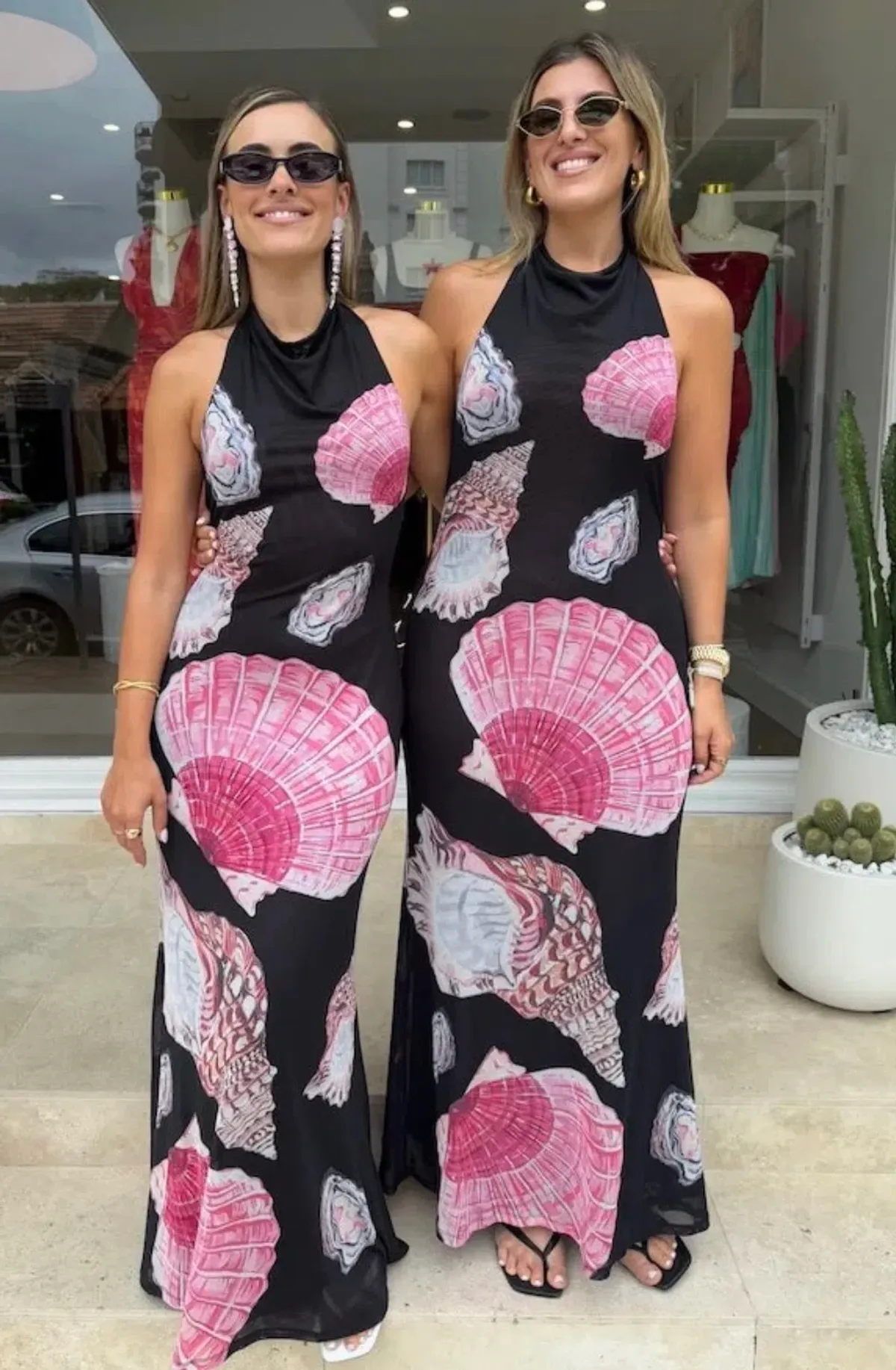 Sneaky Link- Ariel Maxi Dress- Black Shell- size small - Image 2