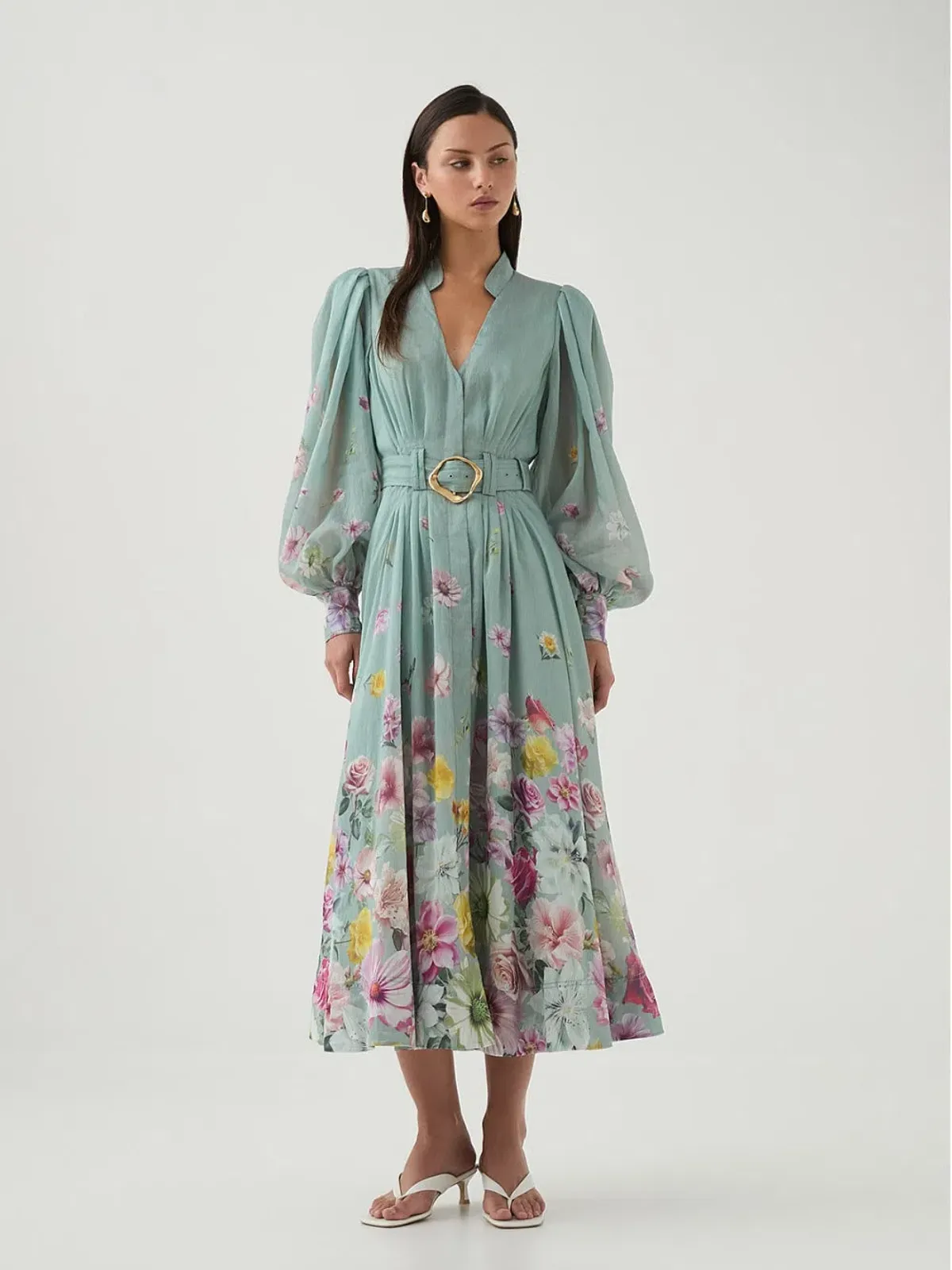 Aje- Fleur Shirtdress- Floral- Size 12 - Image 2