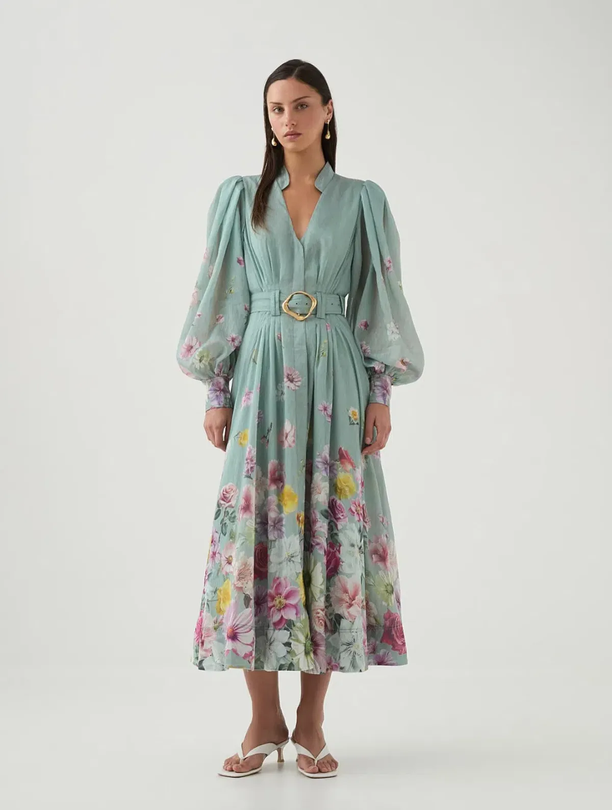 Aje- Fleur Shirtdress- Floral- Size 12 - Image 1