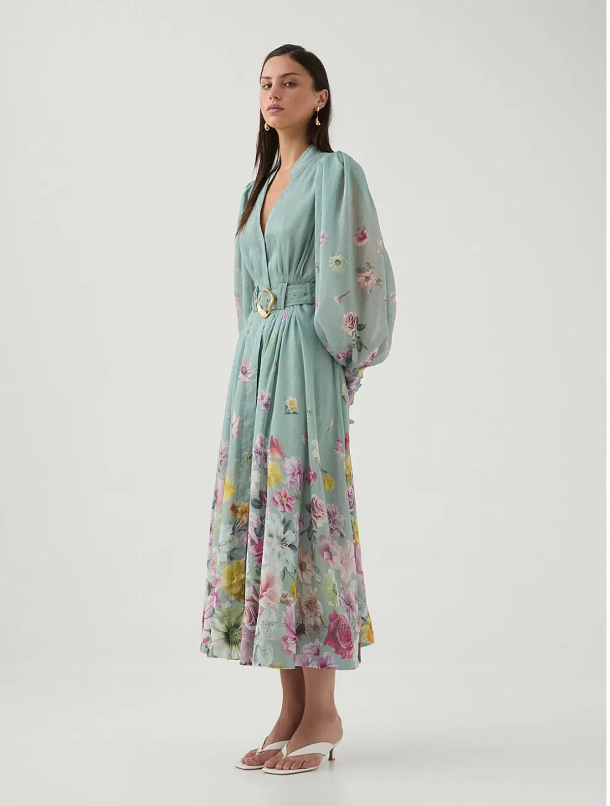 Aje- Fleur Shirtdress- Floral- Size 12 - Image 3