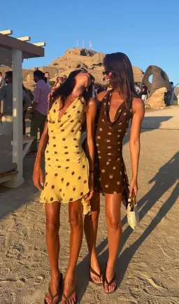 Benni- Harlow Dress- Espresso Polka Dot- Size 10 for rent on The Volte - image 5