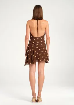 Benni- Harlow Dress- Espresso Polka Dot- Size 10 for rent on The Volte - image 3