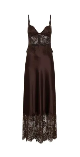 Sneaky Link- Lilah Maxi Dress- Chocolate- Size XL for rent on The Volte - image 1