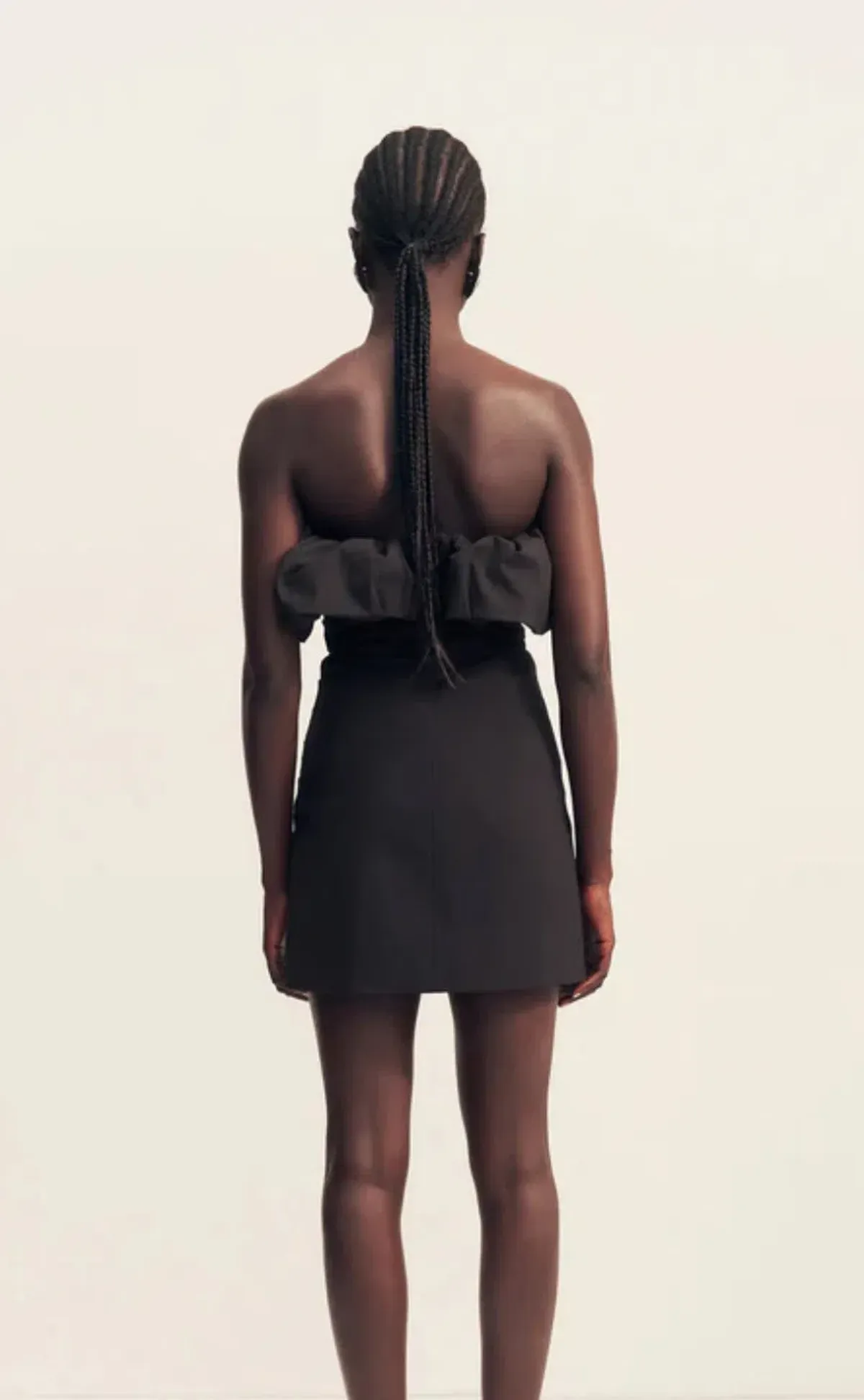 Shona Joy- Campbel- Strapless Bubble Mini Dress- Black Size 6 - Image 4