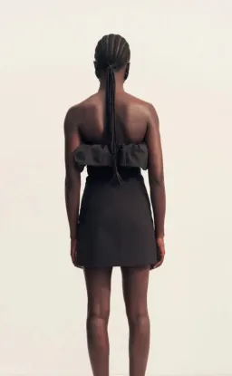 Shona Joy- Campbel- Strapless Bubble Mini Dress- Black Size 6 for rent on The Volte - image 4