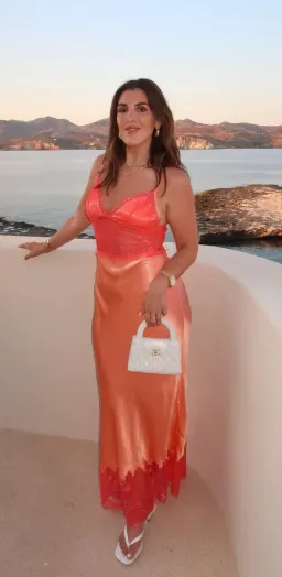 Sneaky Link-Lilah Maxi Dress – Orange- Size Medium for rent on The Volte - image 1