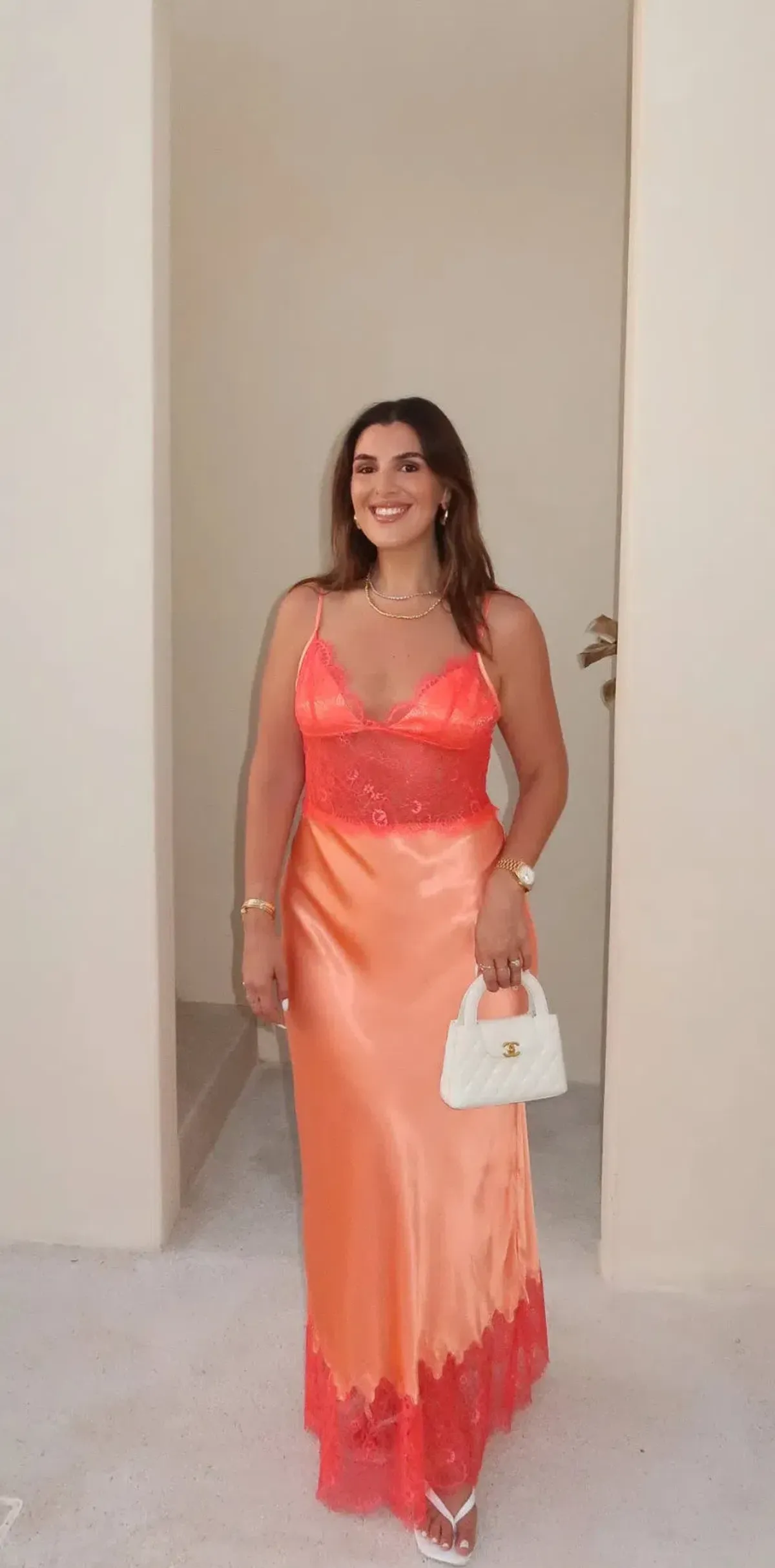 Sneaky Link-Lilah Maxi Dress – Orange- Size Medium - Image 3