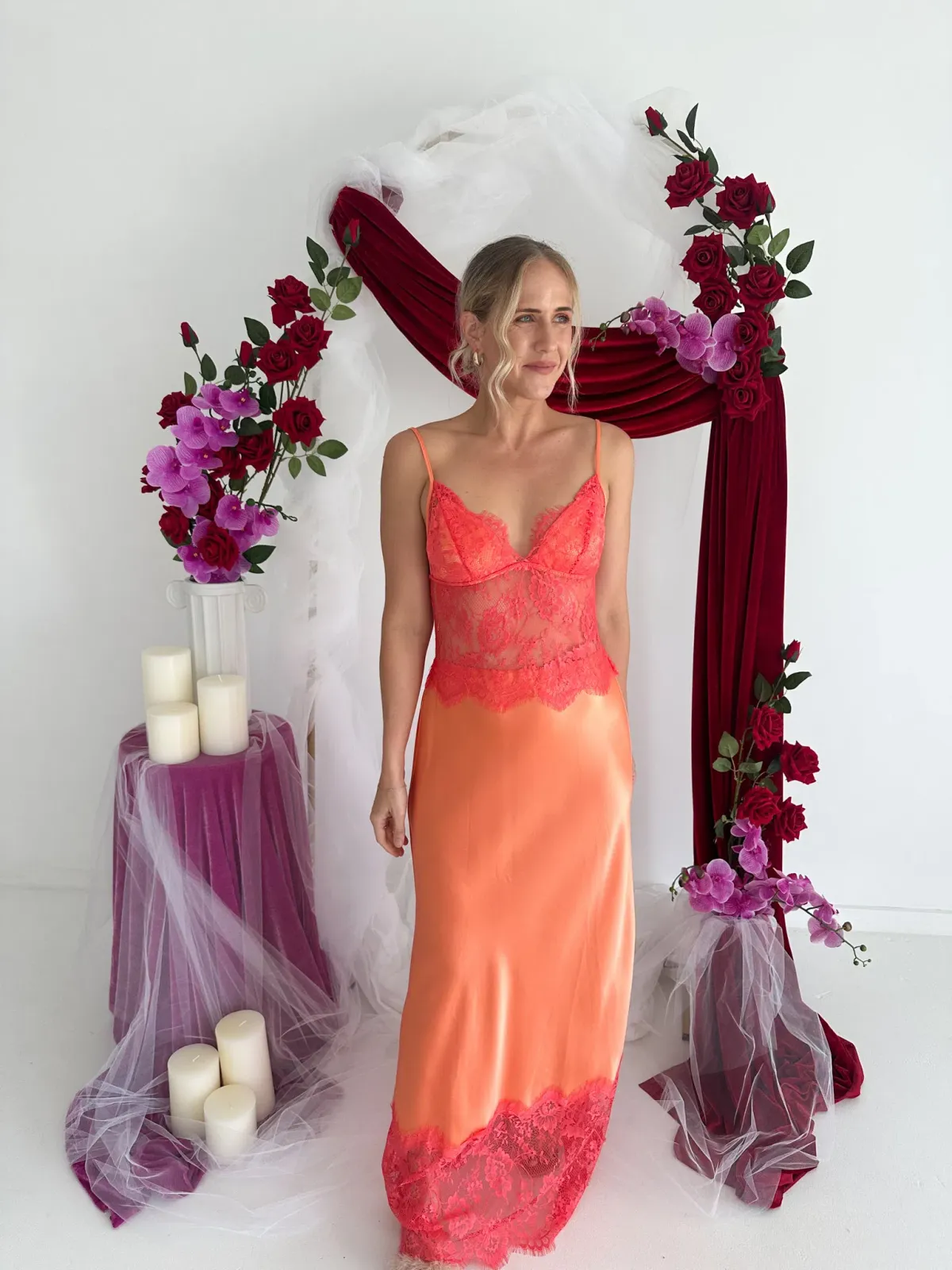 Sneaky Link-Lilah Maxi Dress – Orange- Size Medium - Image 6