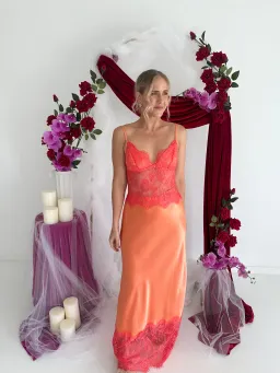 Sneaky Link-Lilah Maxi Dress – Orange- Size Medium for rent on The Volte - image 6