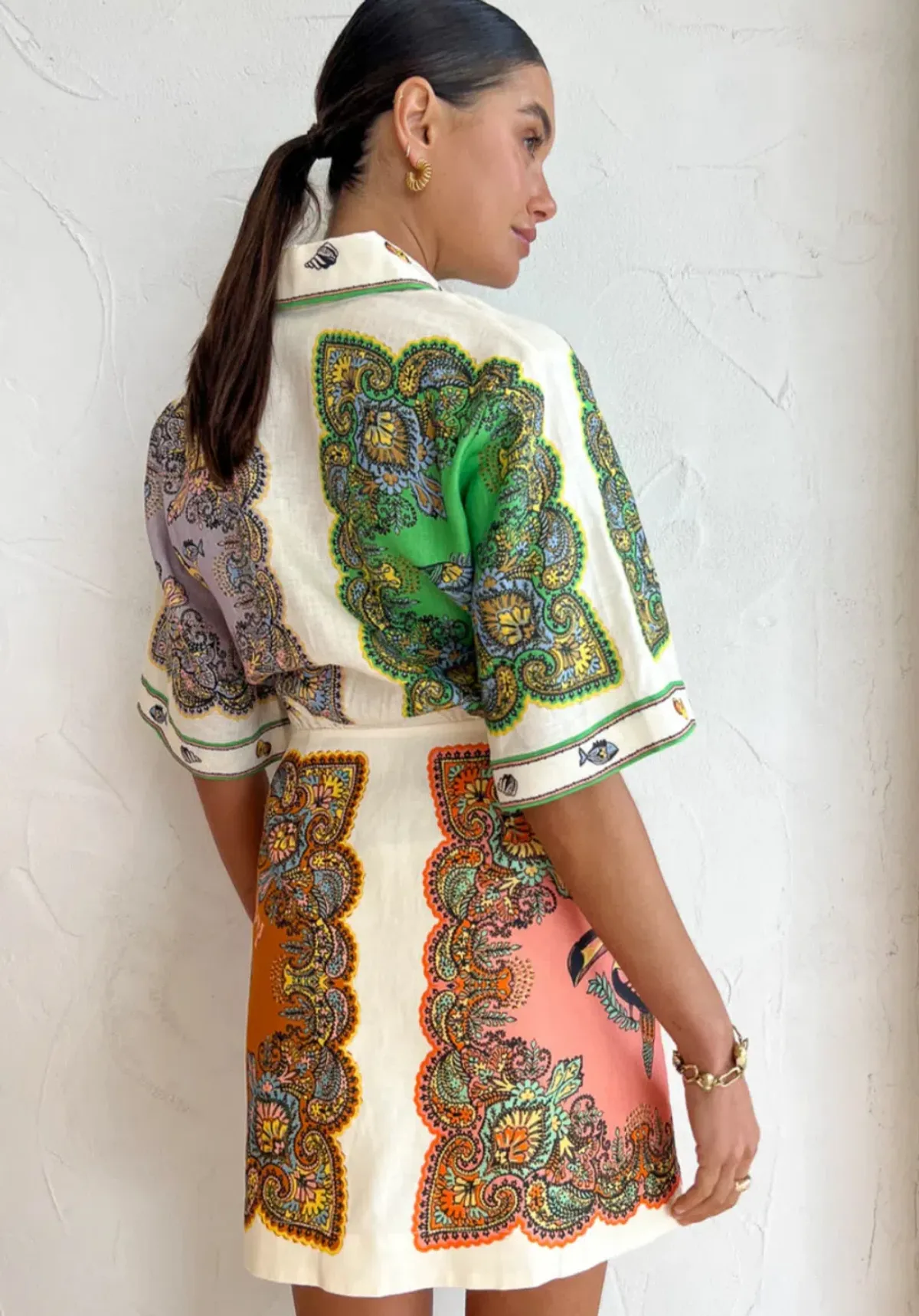 Alemais Trippy Troppo Mini Dress Multi Size 10 - Image 2