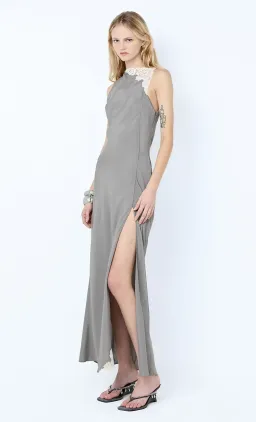 Bec and Bridge Chateau Split Maxi Dress in Slate Grey Size 8 for rent on The Volte - image 2