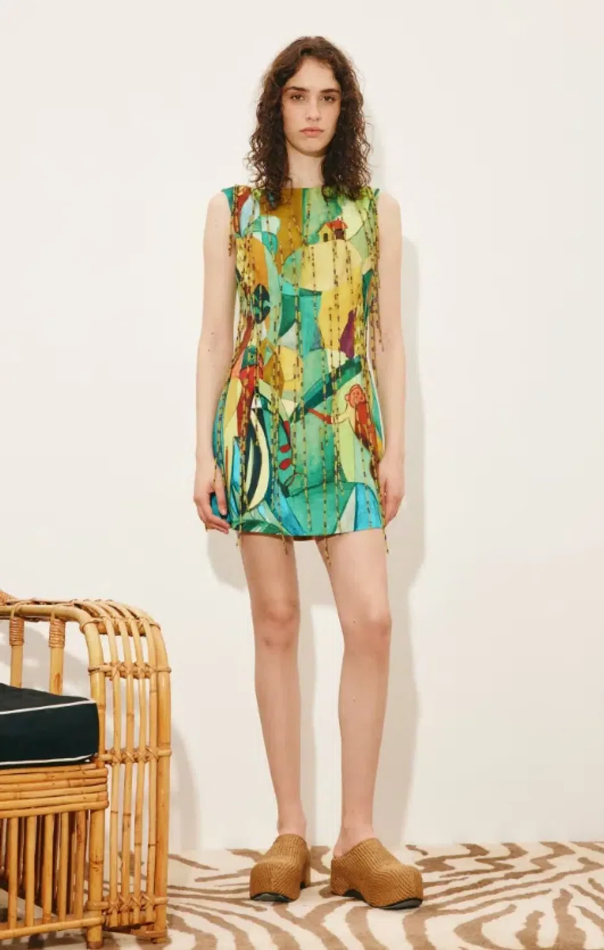 Alemais mokshini beaded fringe mini dress Size 6 - Image 1