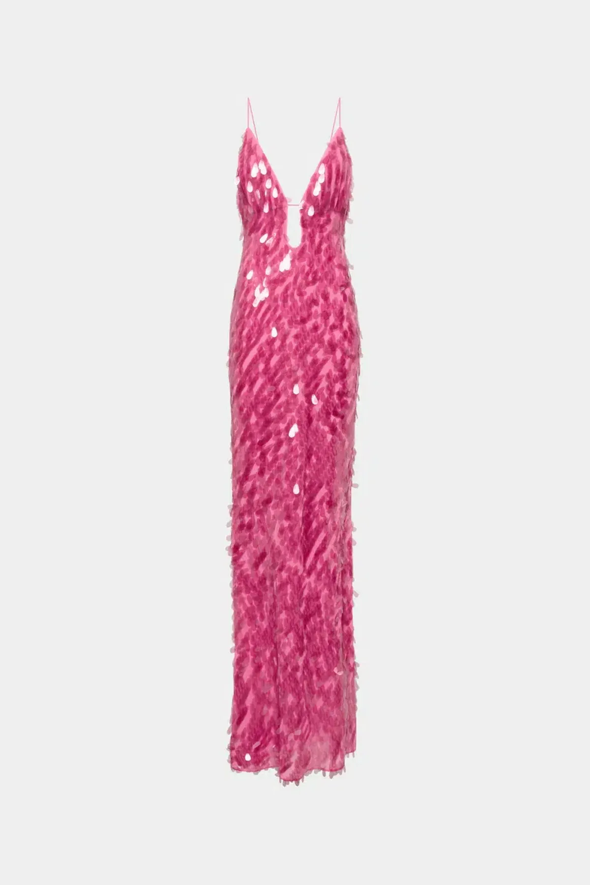 MISHA The Sapphire Sequin Maxi Dress in Fuchsia - Image 4