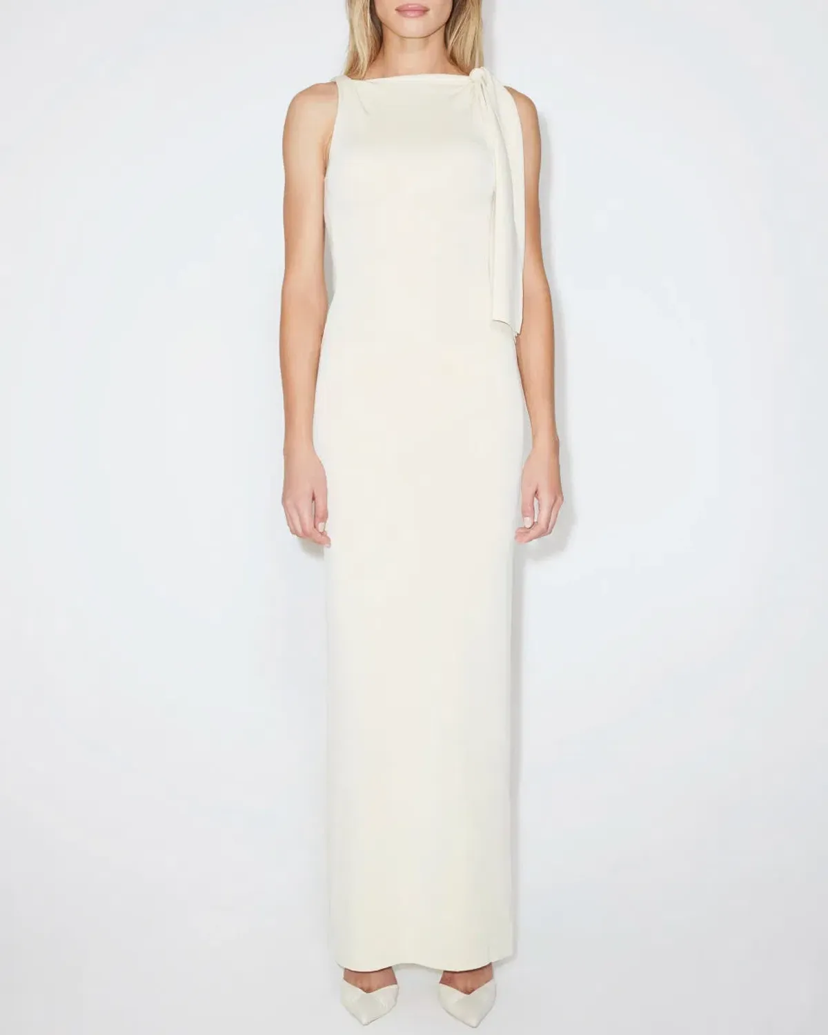 Khy Sueded Stretch Knotted Maxi Dress - Image 2