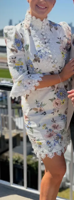 Zimmerman Appliqué Mini Dress for rent on The Volte - image 4