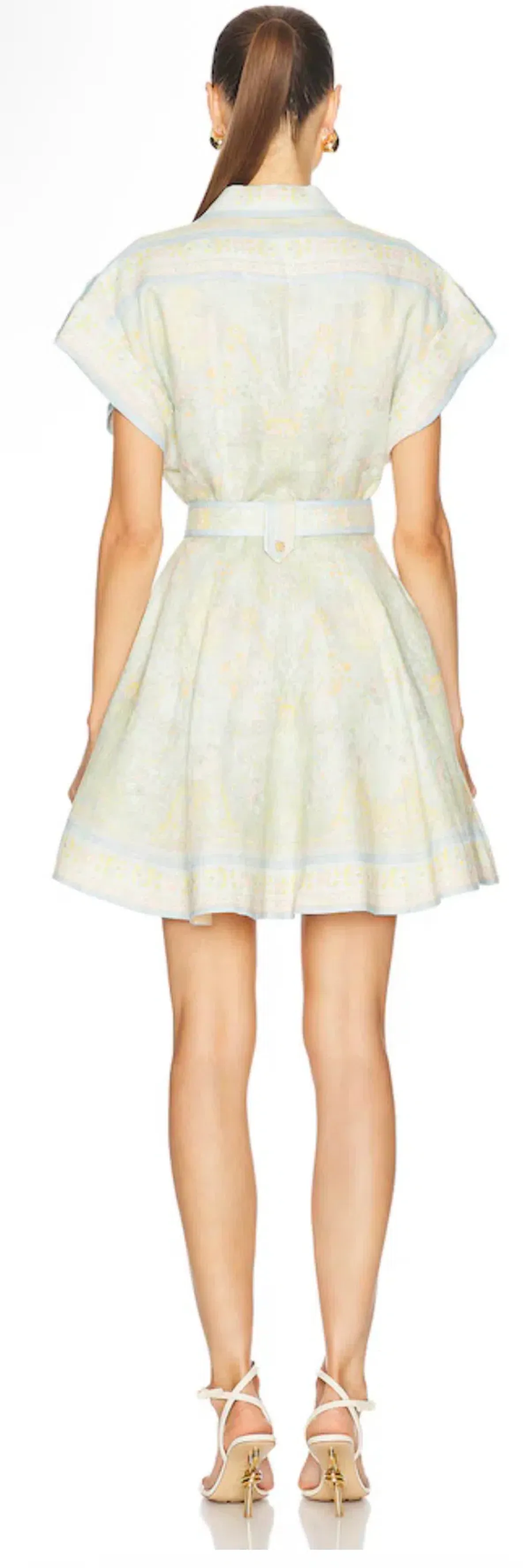 Zimmermann Acacia Mini Shirt Dress – Belted – Size 2 - Image 2