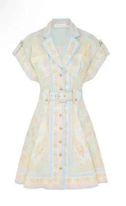 Zimmermann Acacia Mini Shirt Dress – Belted – Size 2 for rent on The Volte - image 4