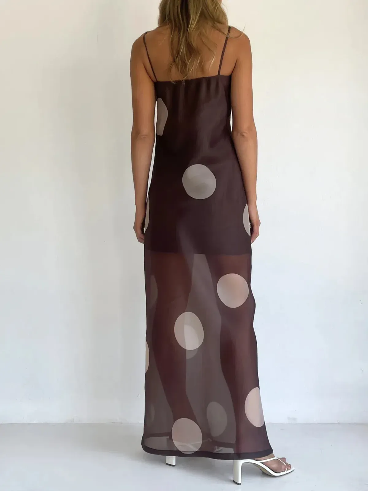 Coco & Lola By Nicola Mila Maxi Choc Polka / Size 14 - Image 4
