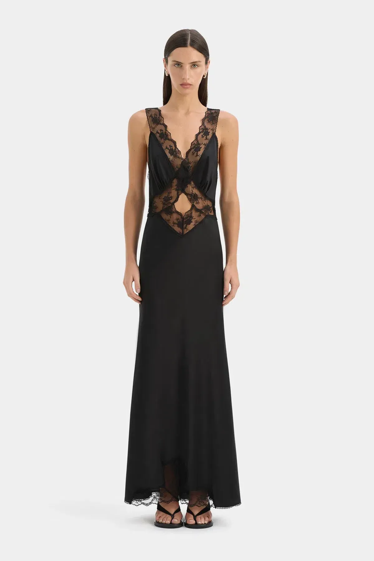 Sir the Label Aries Cut out Gown Black - Image 3