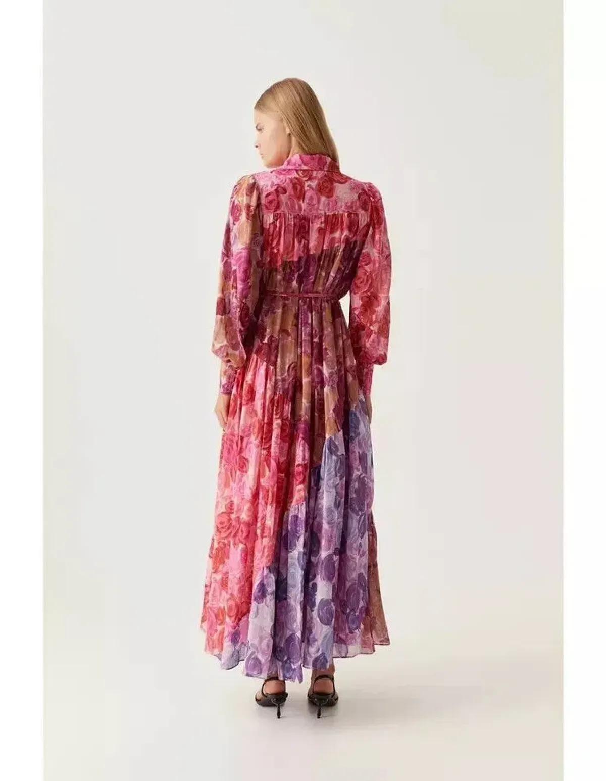 Aje Collisions Maxi Dress Kaleidoscopic Rose Size 14 - Image 4