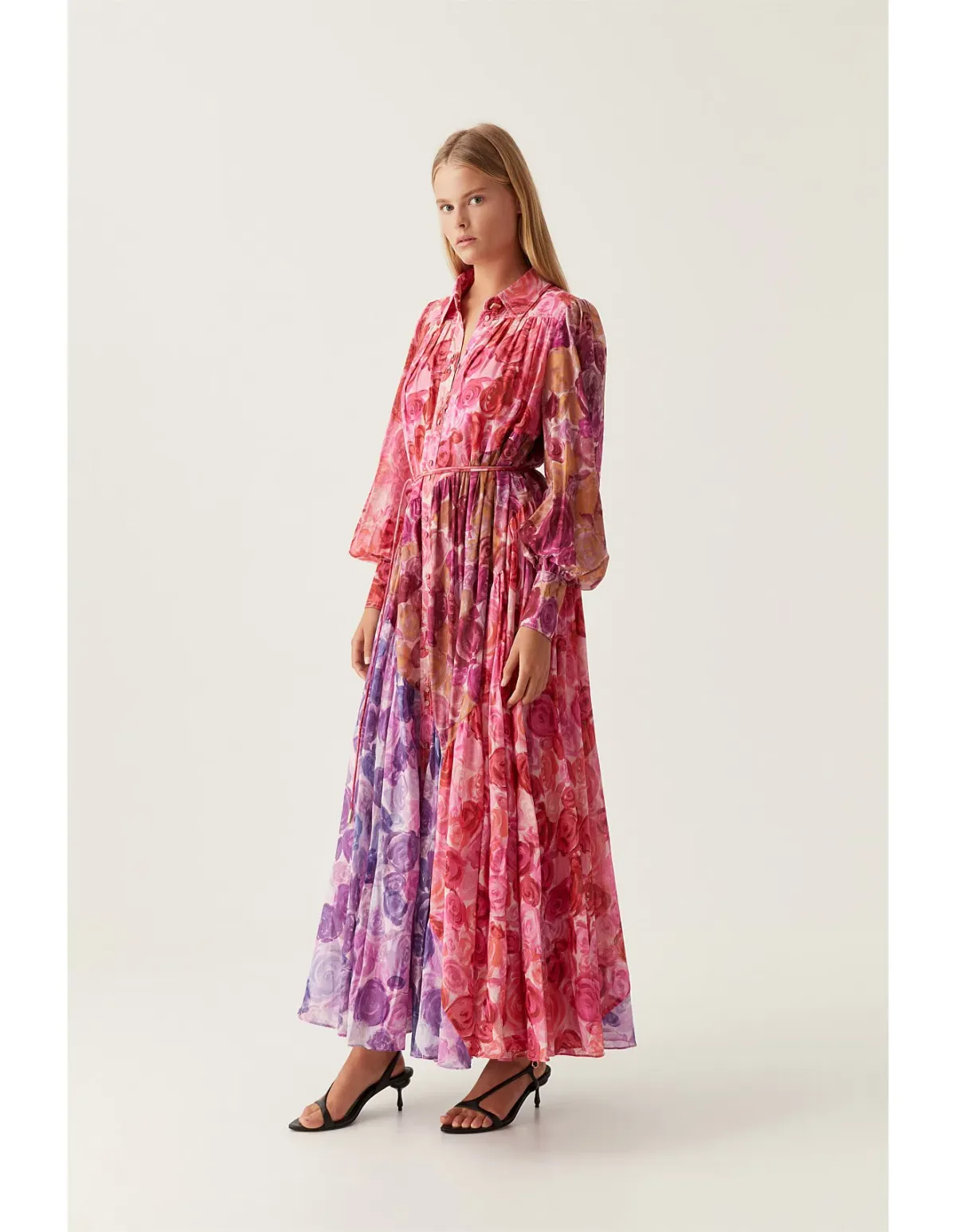 Aje Collisions Maxi Dress Kaleidoscopic Rose Size 14 - Image 2