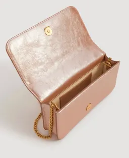 Aje Alessia Flower Clutch Rose Gold Metallic for rent on The Volte - image 3