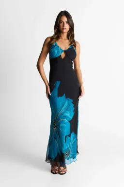 Sasha Therese Raya Maxi Dress Blue for rent on The Volte - image 3