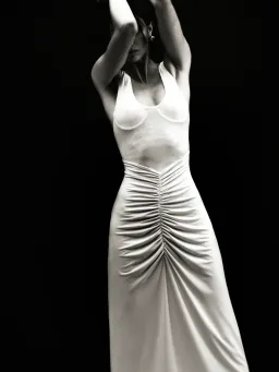 New MISHA "The Gisele" Jersey Dress in Dusty Pink, - Size 10 / S - Mesh Maxi Gown for rent on The Volte - image 7