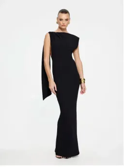 Effie kats audrey gown in black size 6/xs for rent on The Volte - image 1