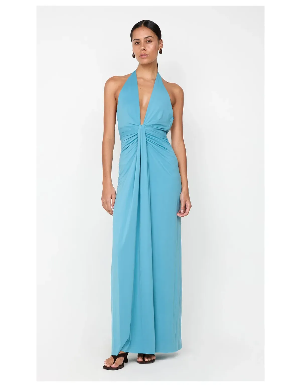 Bec Bridge Tillie Drape Maxi Dress Green Size 8 - Image 1