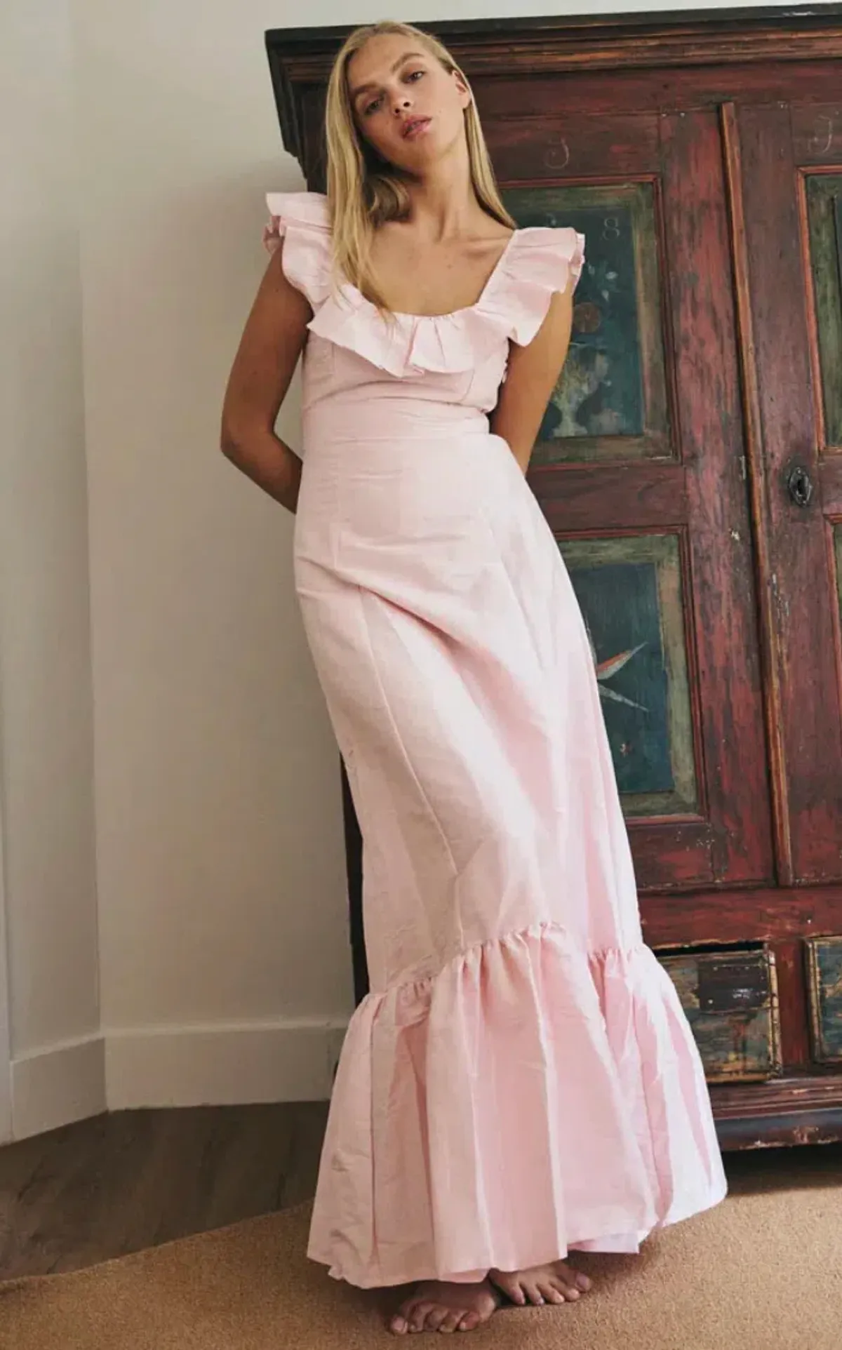 Louise New York - THE CAMILLE DRESS IN POWDER PINK - size 8 - Image 3