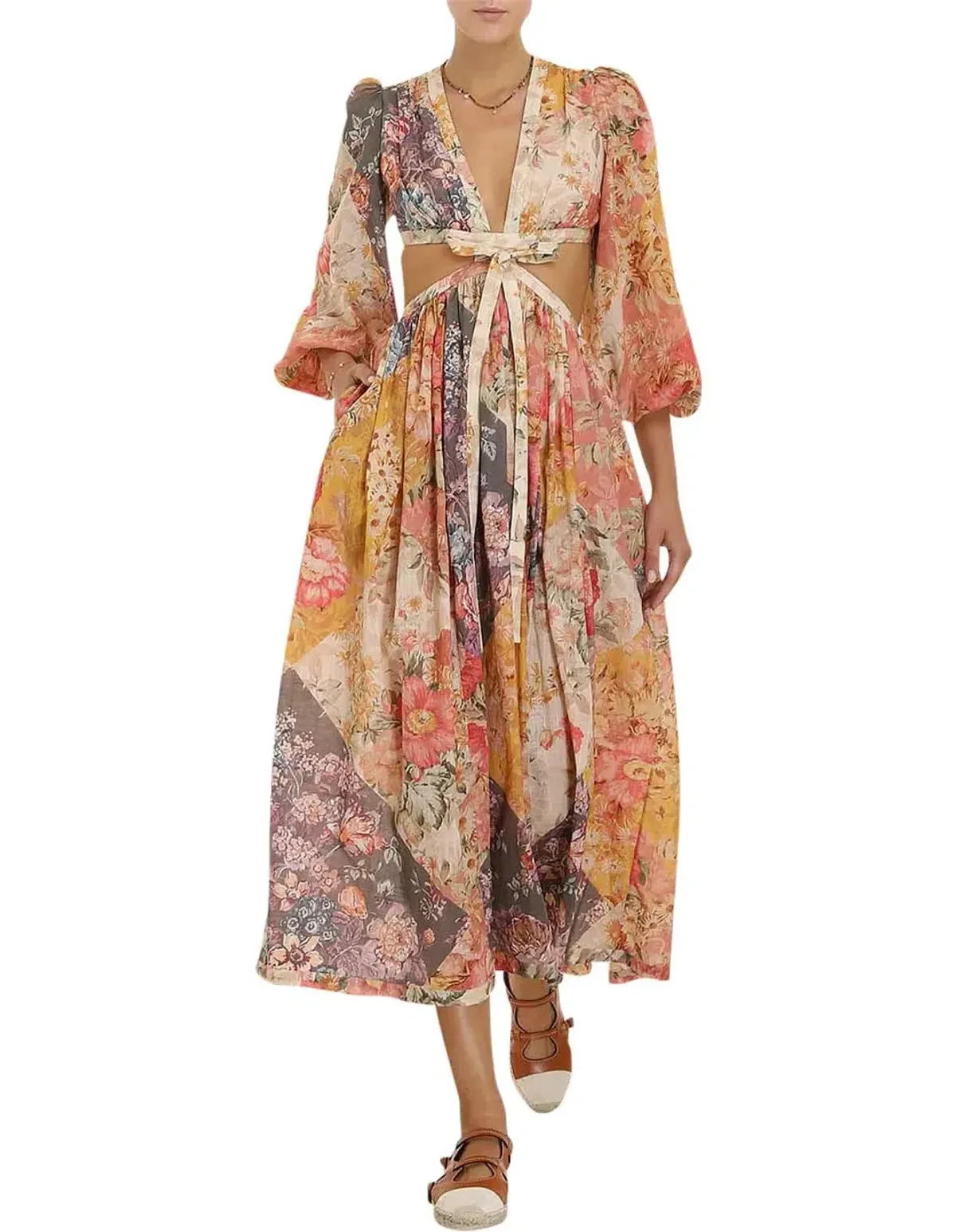 Zimmermann Pattie Patchwork Long Dress Size 1/10  - Image 1