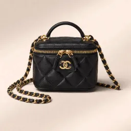 Chanel Small Vanity with Chain Black for rent on The Volte - image 1