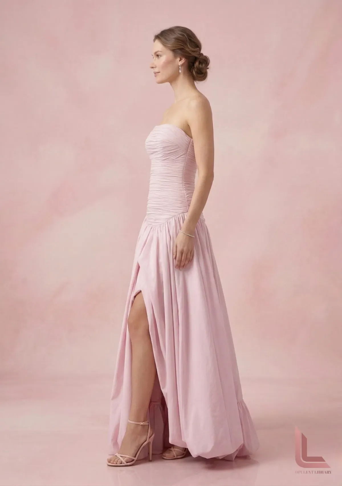Aje Violette Bubble Hem Maxi Dress PINK - Image 2