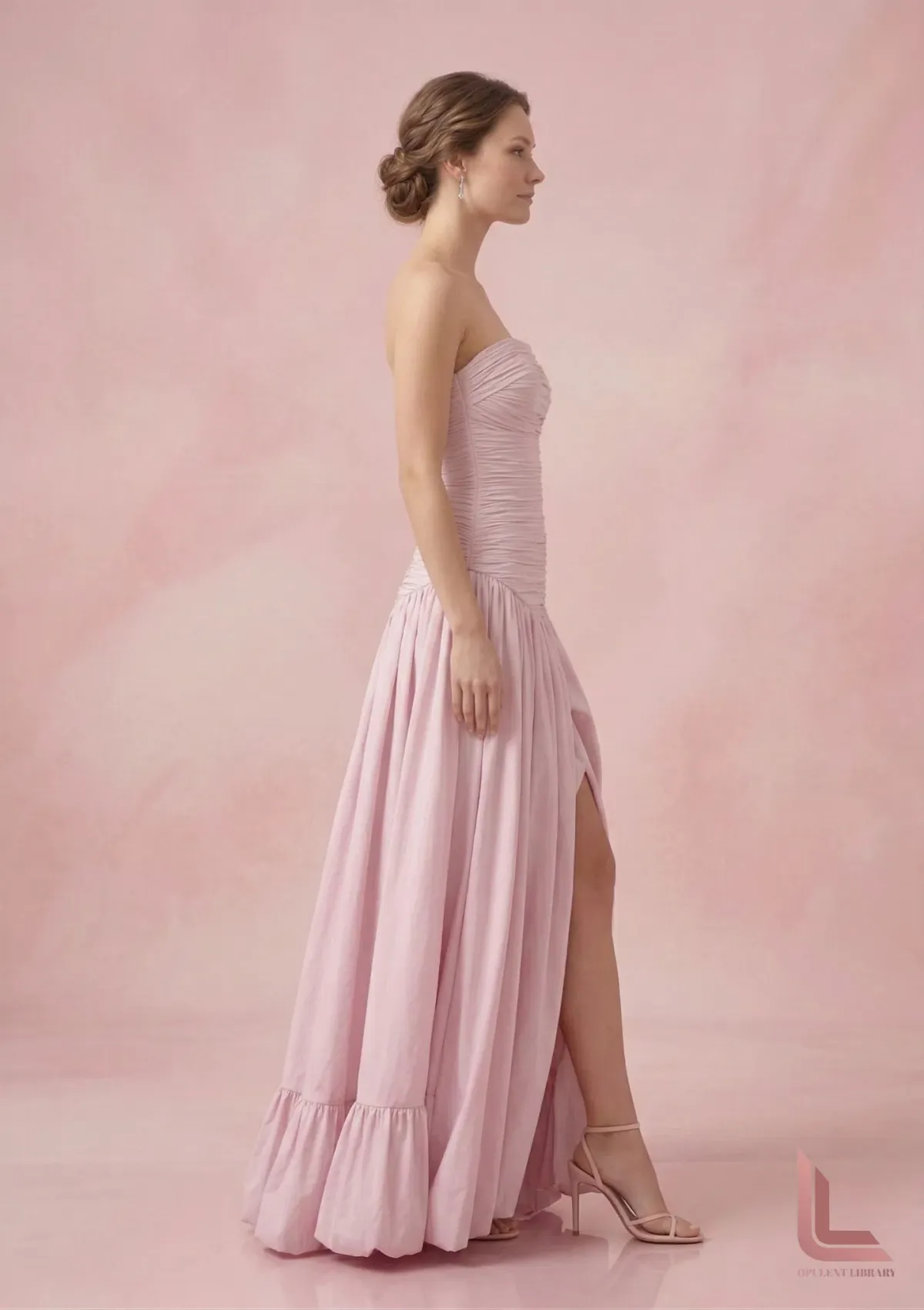 Aje Violette Bubble Hem Maxi Dress PINK - Image 3