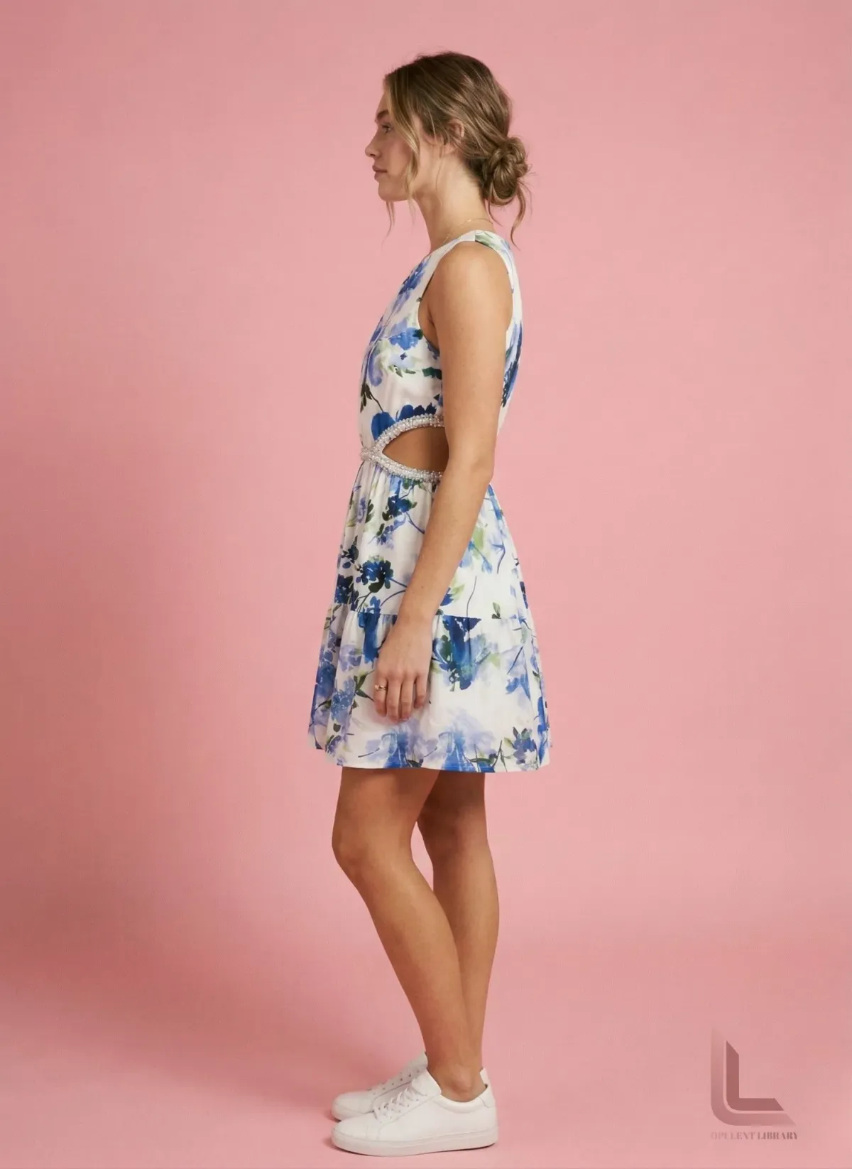 Aje Voyage Braided Cut Out Mini Dress Floral  - Image 3