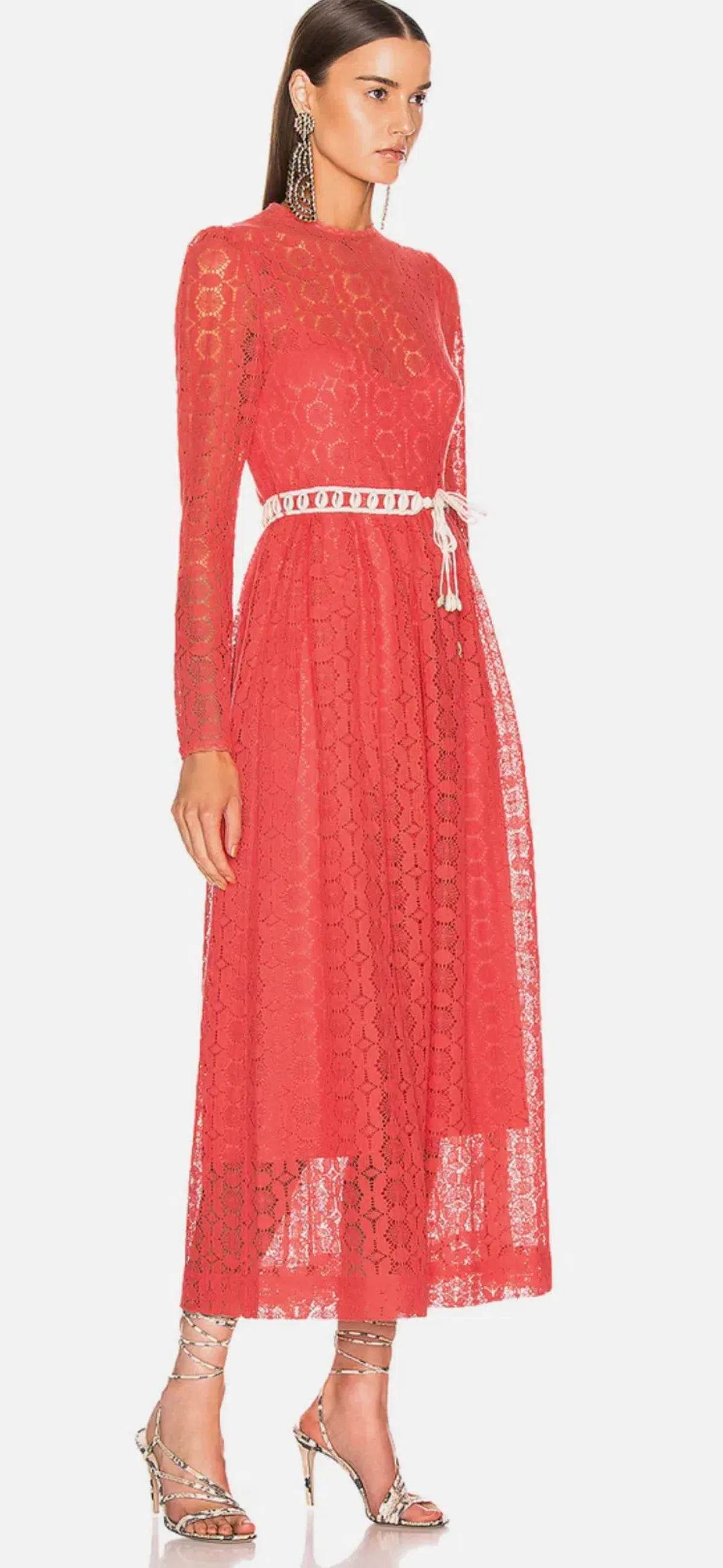 Zimmermann Allia High Neck Lace Dress (Size: AU 0) - Image 1