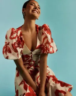 Pilgrim Thali Puff Sleeve Mini Dress for rent on The Volte - image 2