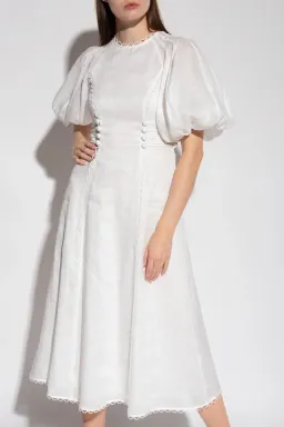 ZIMMERMANN ROSA LACED MIDI DRESS WHITE (Size: 1)  for rent on The Volte - image 1