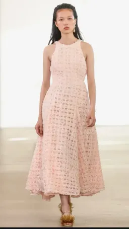 Aje Quintette Backless Midi Dress in Soft Pink Size 16 for rent on The Volte - image 5