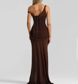Natalie Rolt Cadence Gown Espresso Size 0 for rent on The Volte - image 3