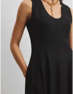 Country Road Corset Detail Dress Black Size 10 for rent on The Volte - image 4