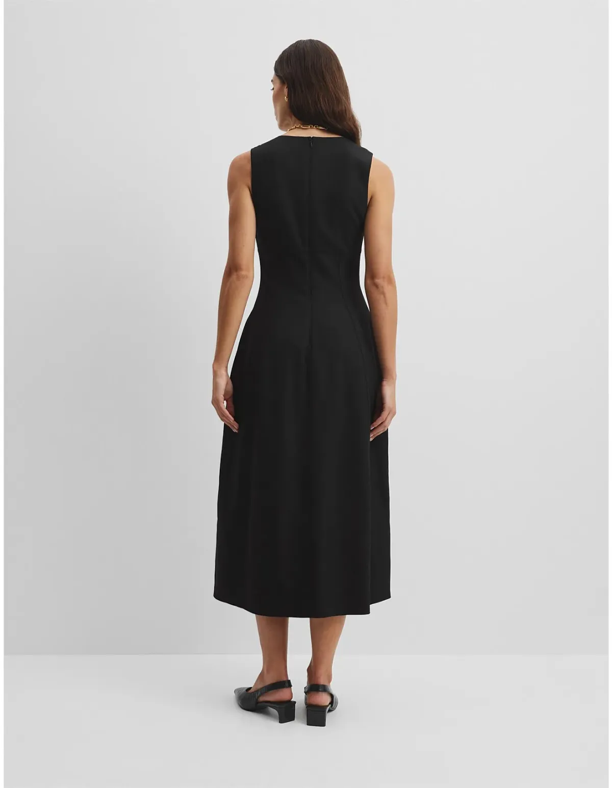 Country Road Corset Detail Dress Black Size 10 - Image 5