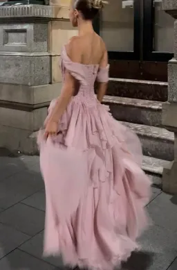 NISHA GOWN | FAWN PINK - SIZE 6 for rent on The Volte - image 3