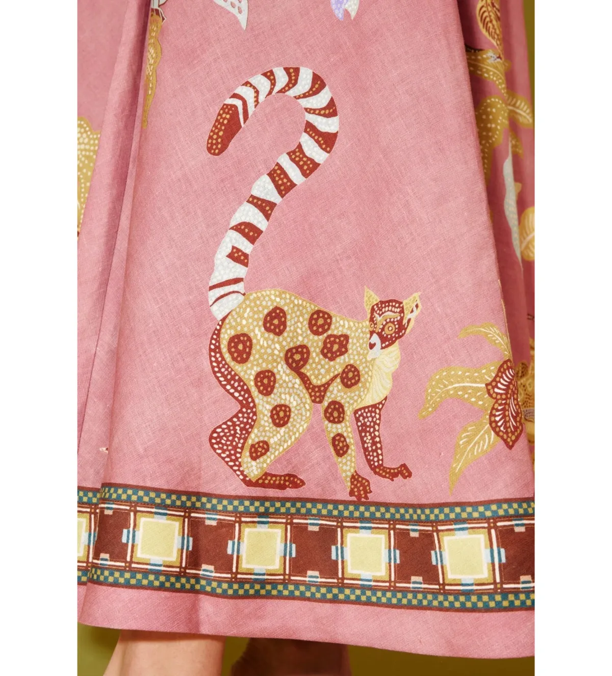 Alemais Zuri Ballet Midi Dress Pink Print Size 12 - Image 4