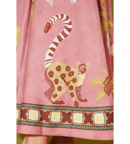 Alemais Zuri Ballet Midi Dress Pink Print Size 12 for rent on The Volte - image 4