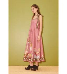 Alemais Zuri Ballet Midi Dress Pink Print Size 14 for rent on The Volte - image 2