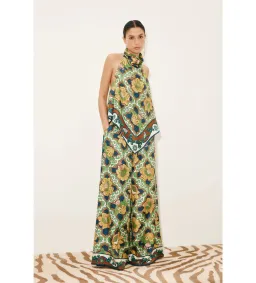 Alemais Liana Silk Top and Palazzo Pant Set in Print Size AU10 for rent on The Volte - image 1