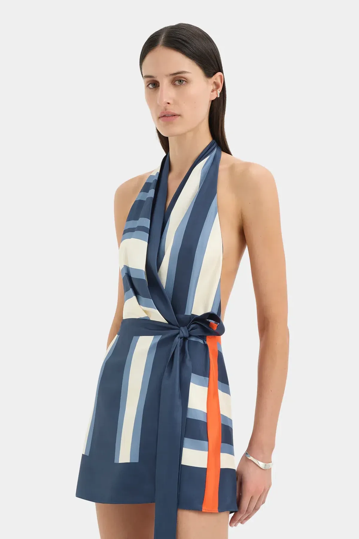 Sir The Label Dazed Wrap Halter Mini Dress Size 4 / AU 14 - Image 1